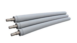 Rubber-coated MDO rollers for plastic film