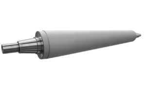 Rubber-coated counter-pressure roller for embossing units